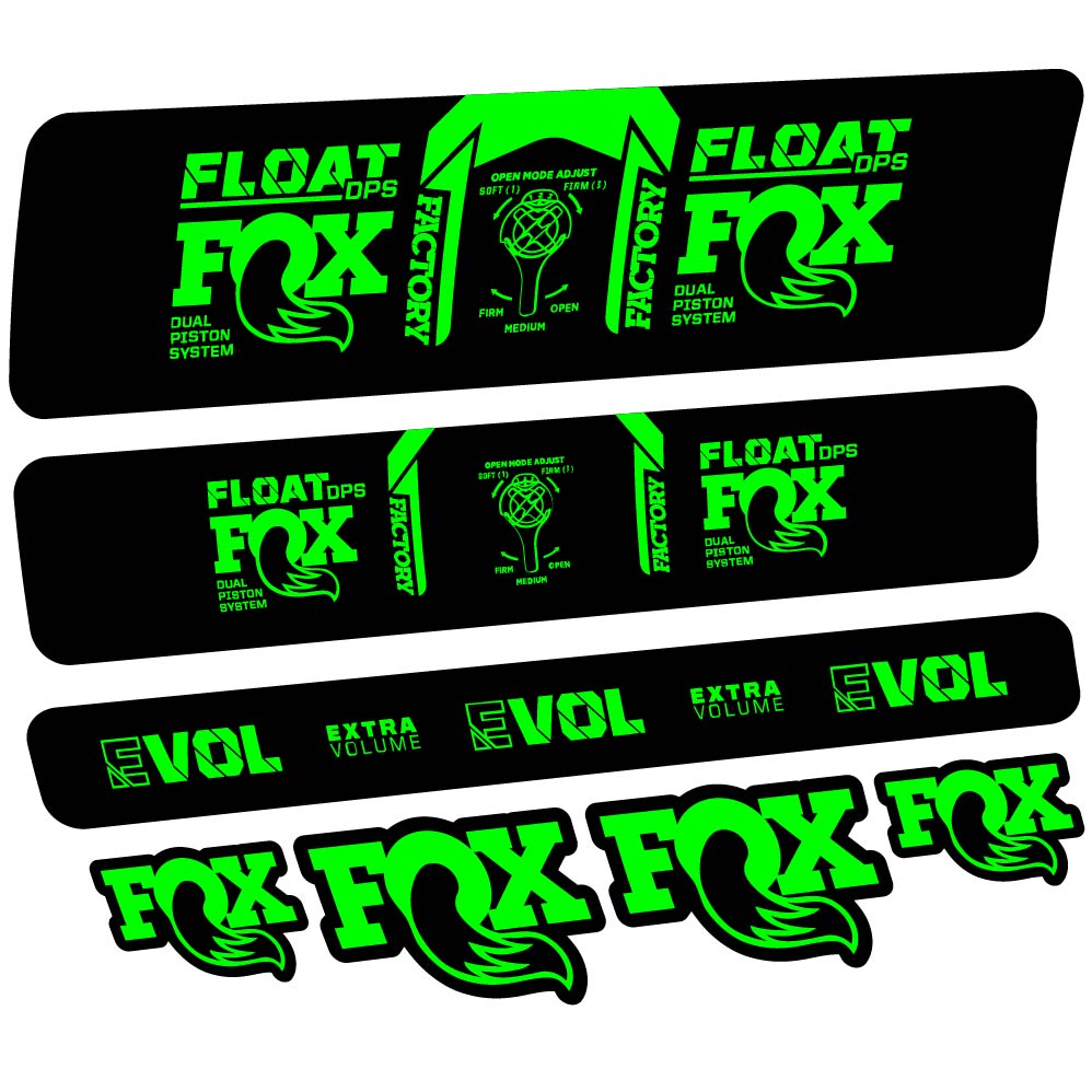 Decal Fox Float DPS Factory 2021, Shock Absorber, bike sticker vinyl
