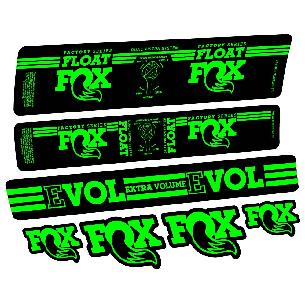 Decal Fox Float DPS Factory 2016, Shock Absorber, bike sticker vinyl