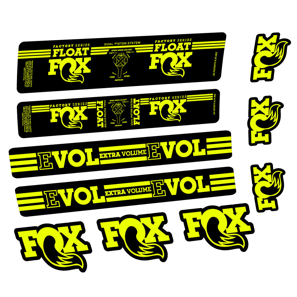 Aufkleber Fox Float DPS Factory, Rear Shox, Fahrradaufkleber Vinyl