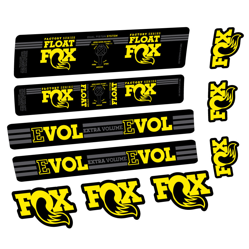 Aufkleber Fox Float DPS Factory, Rear Shox, Fahrradaufkleber Vinyl