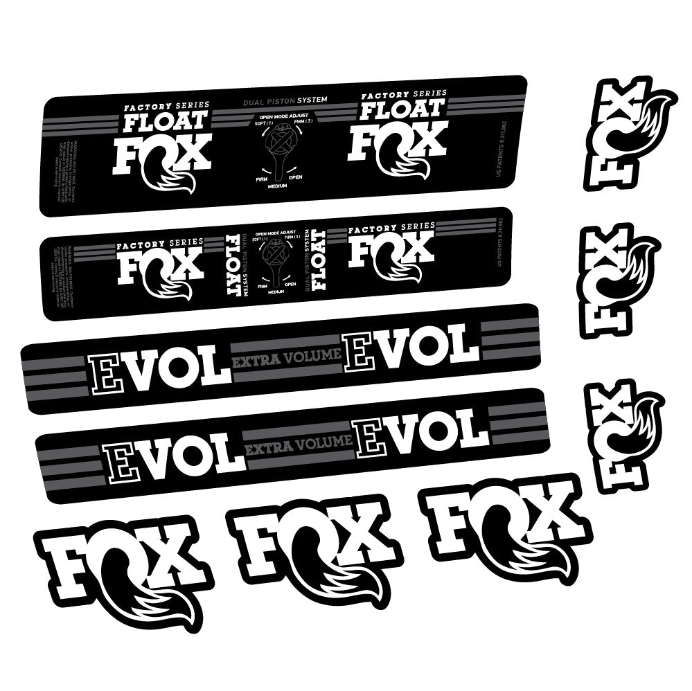 Aufkleber Fox Float DPS Factory, Rear Shox, Fahrradaufkleber Vinyl