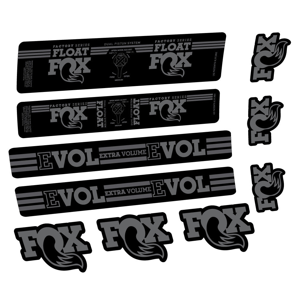 Aufkleber Fox Float DPS Factory, Rear Shox, Fahrradaufkleber Vinyl