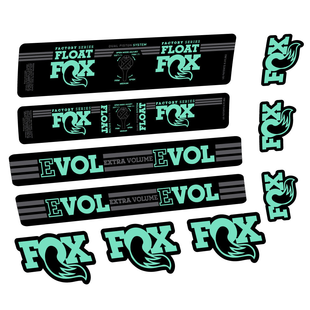 Aufkleber Fox Float DPS Factory, Rear Shox, Fahrradaufkleber Vinyl