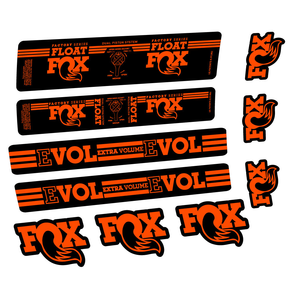 Aufkleber Fox Float DPS Factory, Rear Shox, Fahrradaufkleber Vinyl