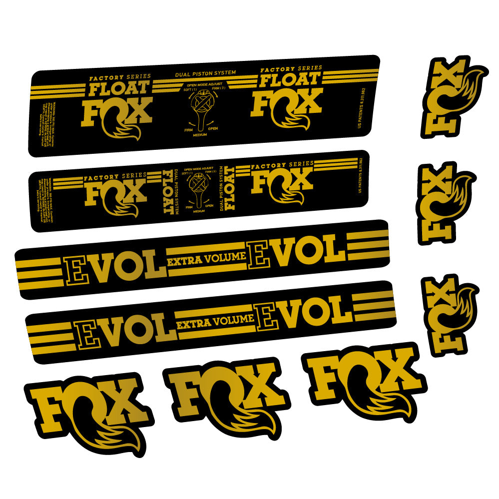 Aufkleber Fox Float DPS Factory, Rear Shox, Fahrradaufkleber Vinyl