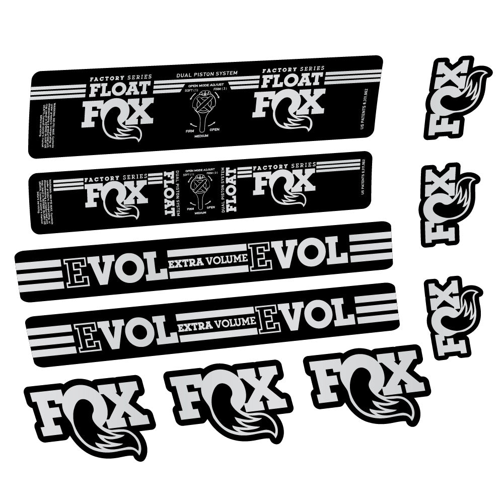 Aufkleber Fox Float DPS Factory, Rear Shox, Fahrradaufkleber Vinyl