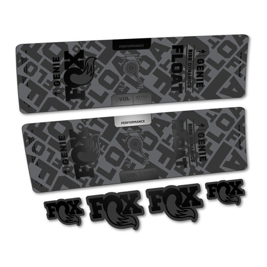 Black decal for Fox Float Genie Performance 2024-2025 rear shock – bike sticker vinyl