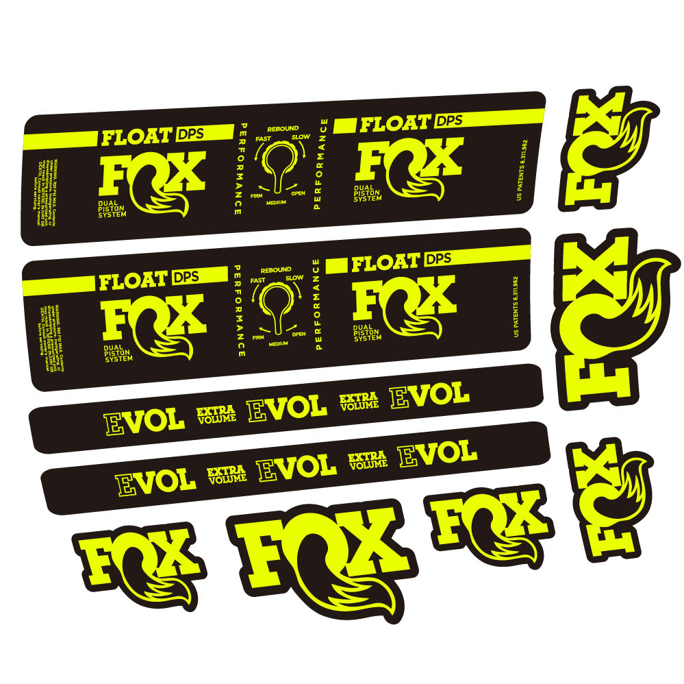 Aufkleber Fox Float DPS Performance, Rear Shox, Fahrradaufkleber Vinyl