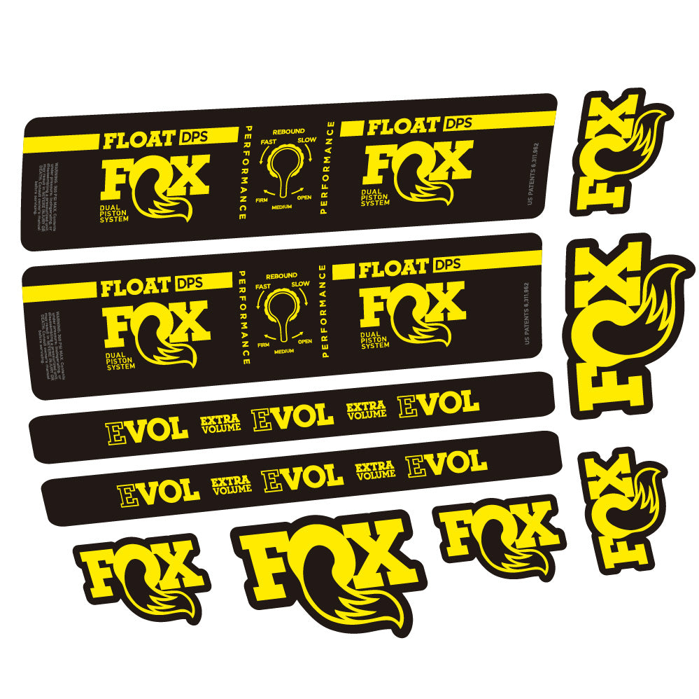 Aufkleber Fox Float DPS Performance, Rear Shox, Fahrradaufkleber Vinyl