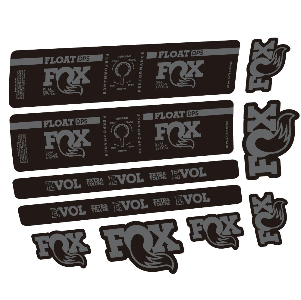 Aufkleber Fox Float DPS Performance, Rear Shox, Fahrradaufkleber Vinyl