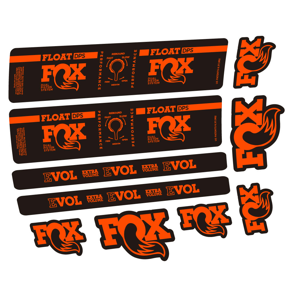 Aufkleber Fox Float DPS Performance, Rear Shox, Fahrradaufkleber Vinyl