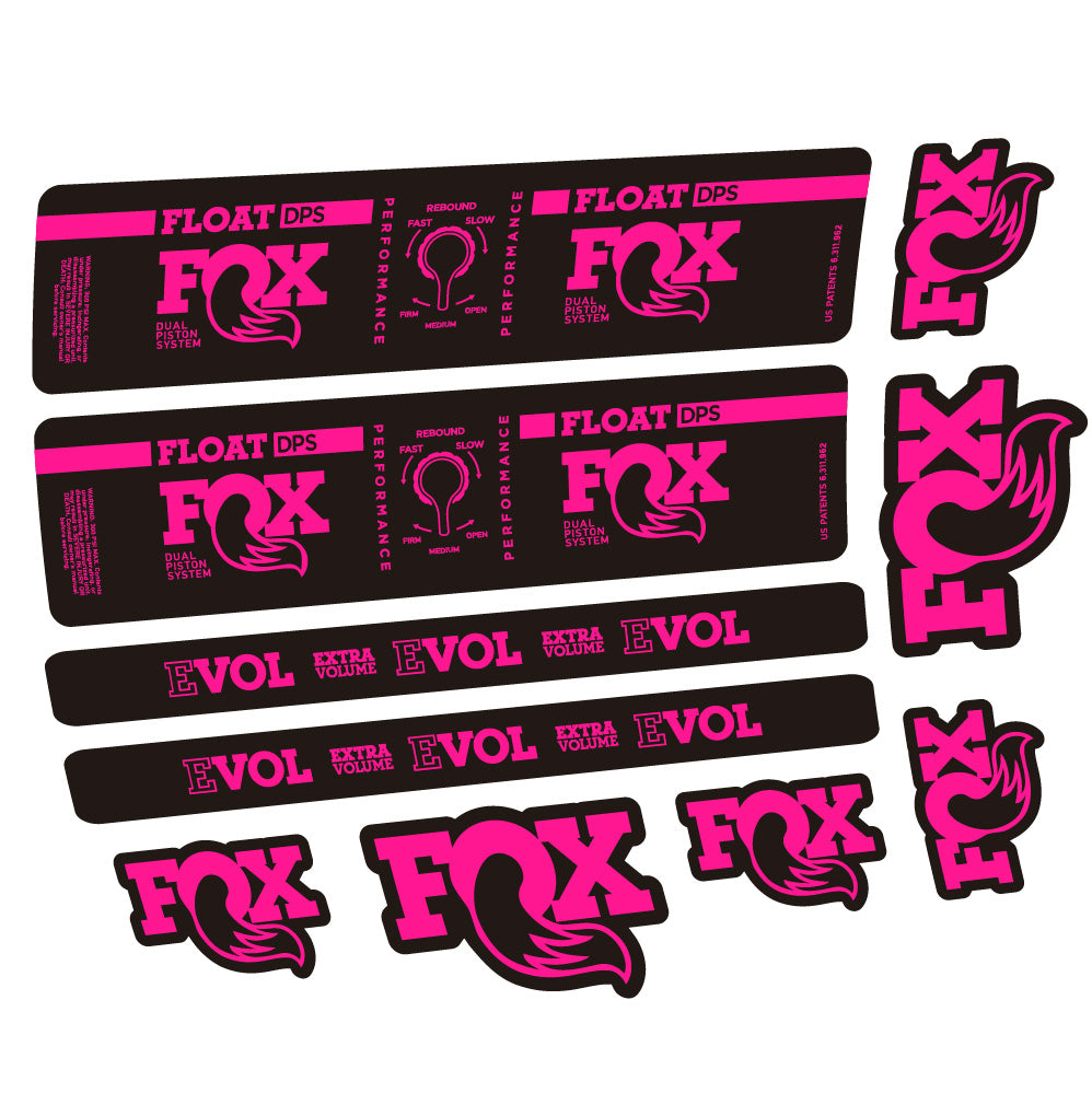 Aufkleber Fox Float DPS Performance, Rear Shox, Fahrradaufkleber Vinyl