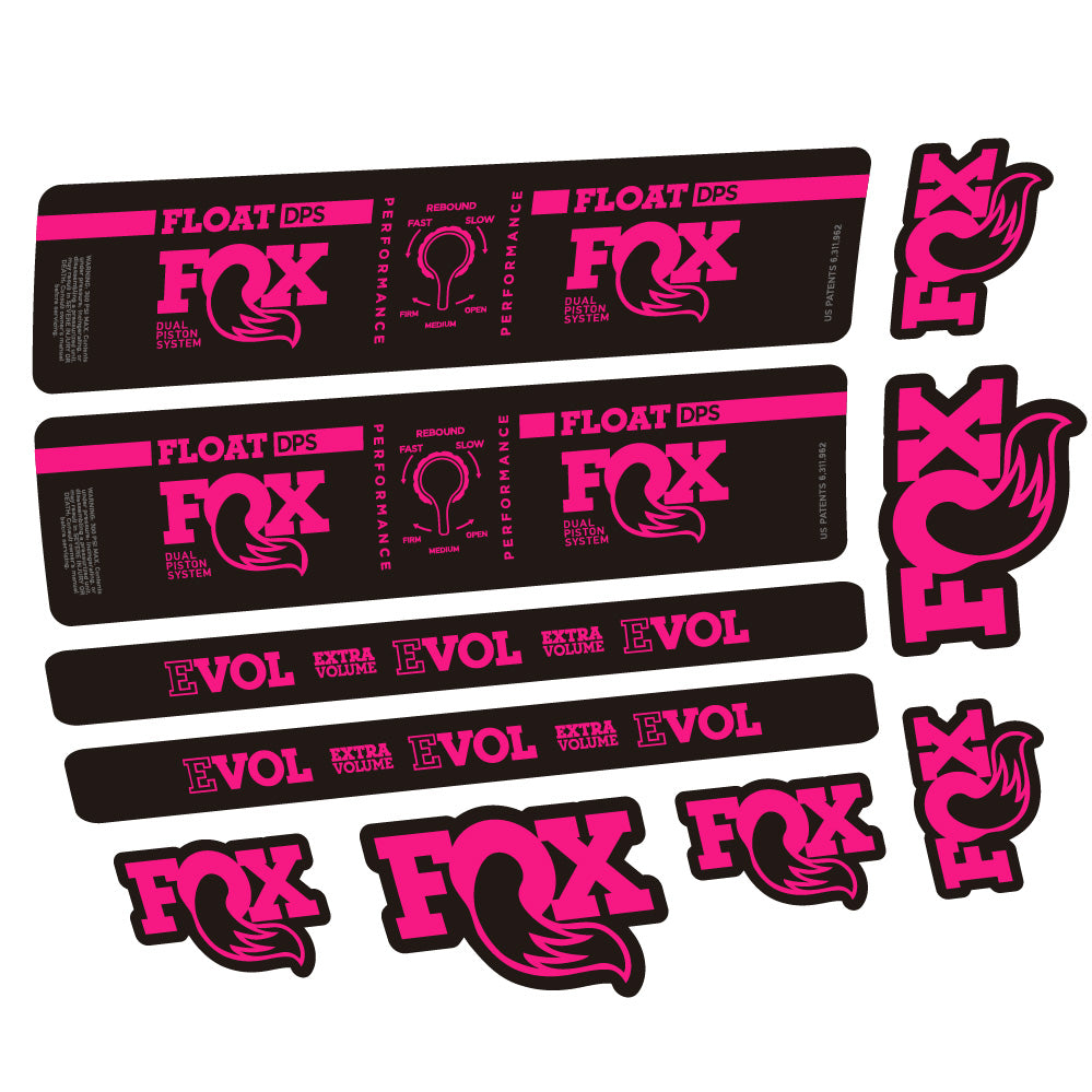 Aufkleber Fox Float DPS Performance, Rear Shox, Fahrradaufkleber Vinyl