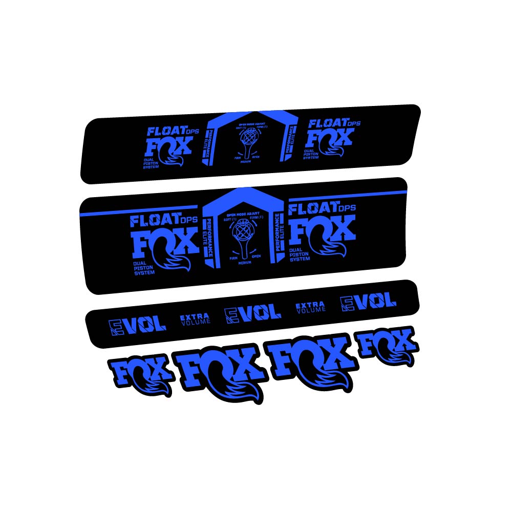 Decal Fox Float DPS Performance Elite 2021, Shock Absorber, bike sticker vinyl