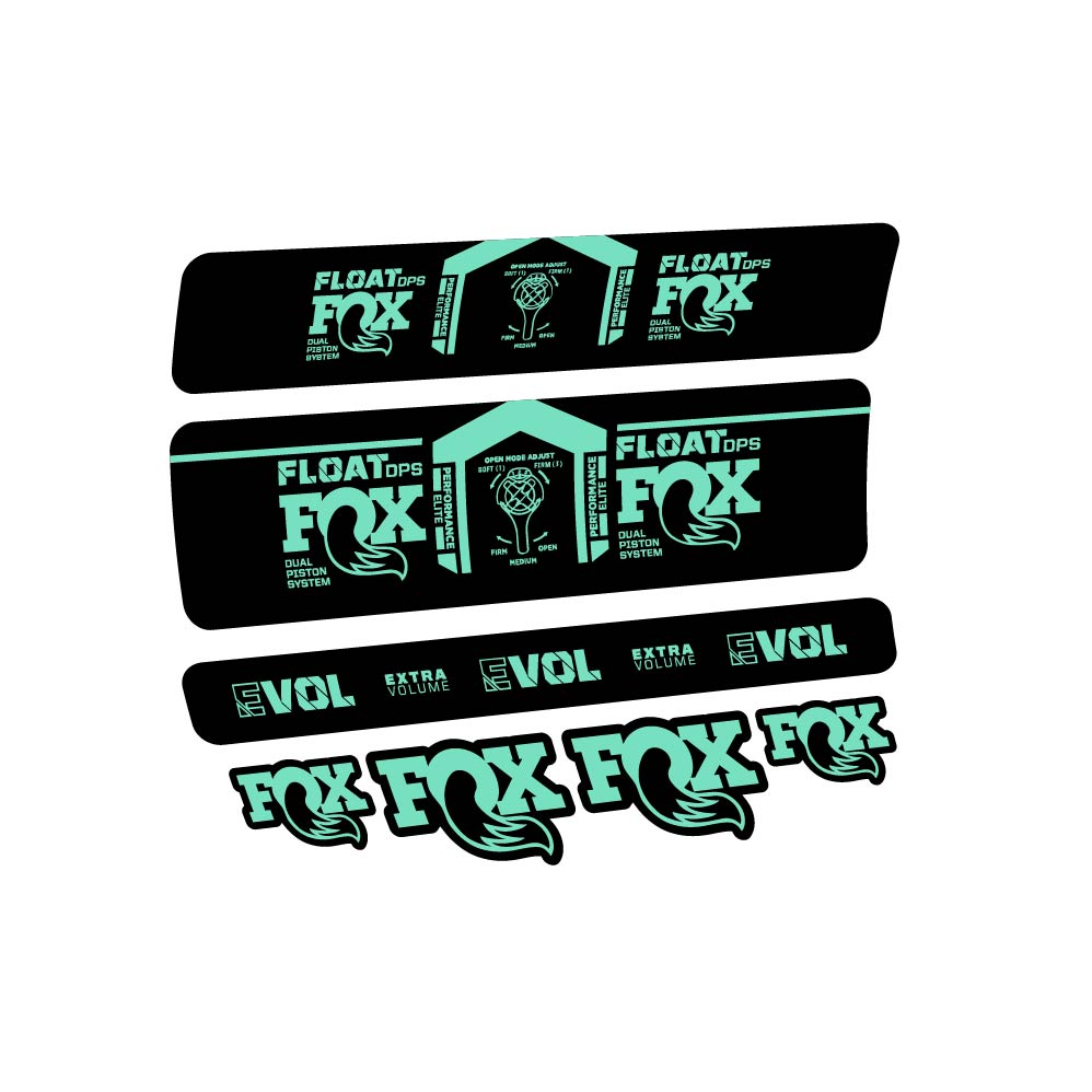 Decal Fox Float DPS Performance Elite 2021, Shock Absorber, bike sticker vinyl