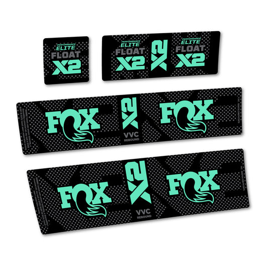 Mint decal for Fox Performance Elite Float X2 rear shock – bike sticker vinyl