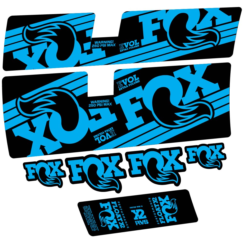 Decal Fox Float X2 Performance 2016, Shock Absorber, bike sticker vinyl