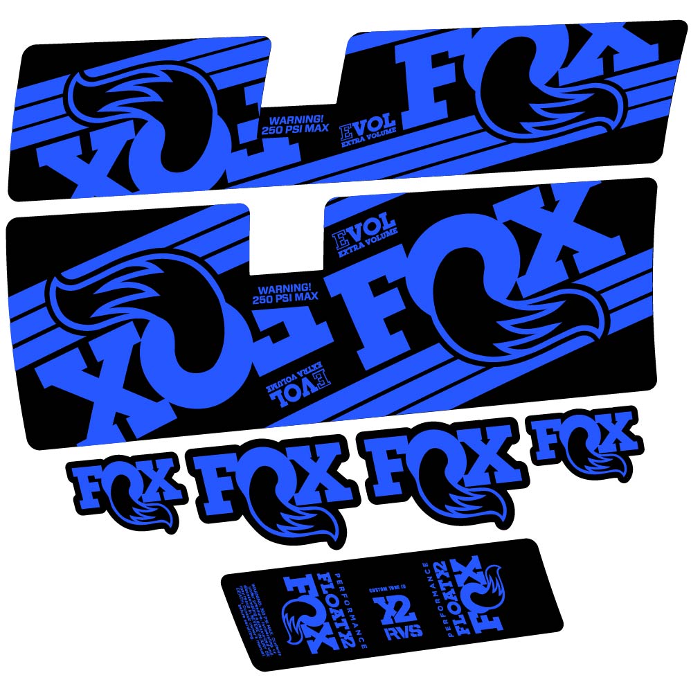 Decal Fox Float X2 Performance 2016, Shock Absorber, bike sticker vinyl