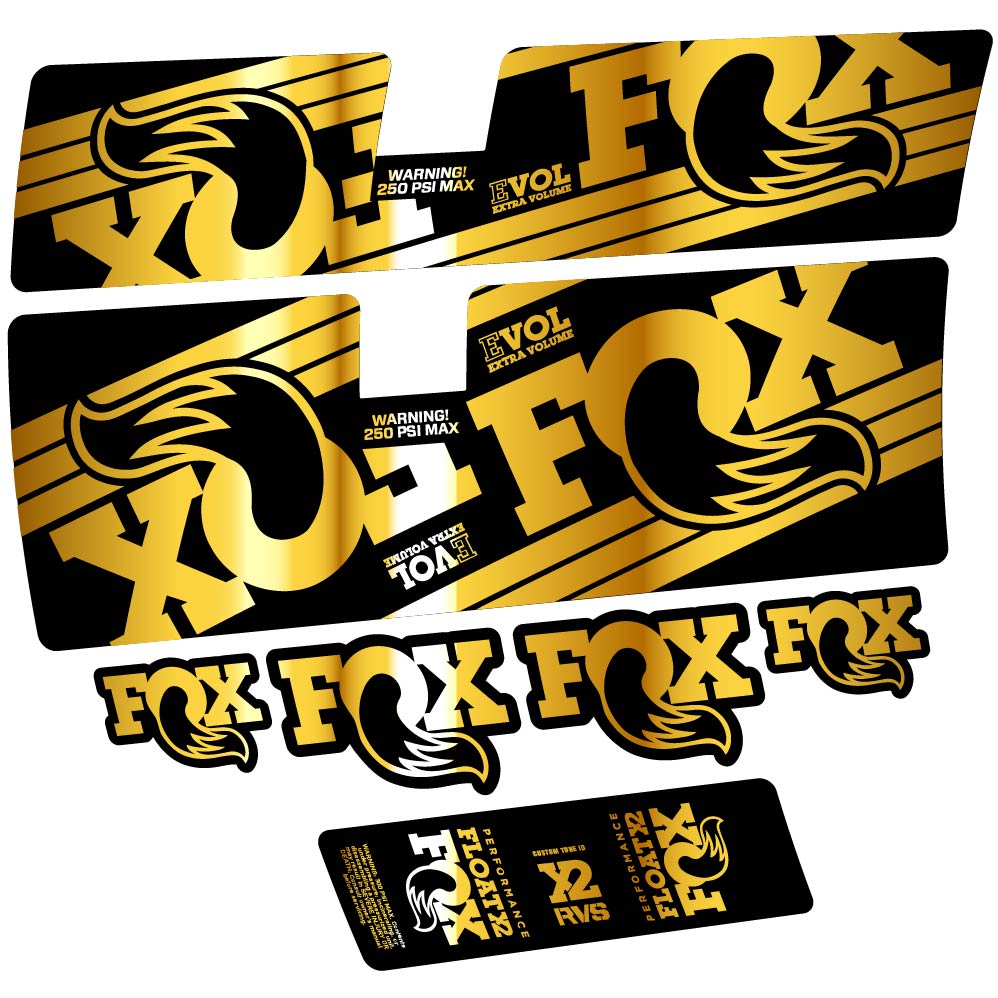 Decal Fox Float X2 Performance 2016, Shock Absorber, bike sticker vinyl