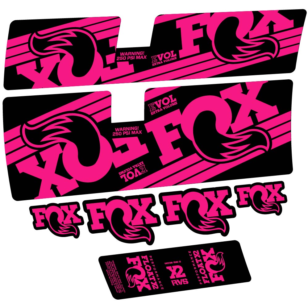 Decal Fox Float X2 Performance 2016, Shock Absorber, bike sticker vinyl