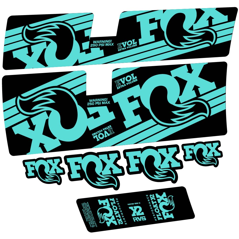 Decal Fox Float X2 Performance 2016, Shock Absorber, bike sticker vinyl