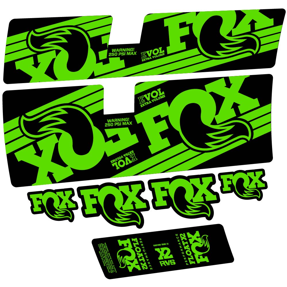 Decal Fox Float X2 Performance 2016, Shock Absorber, bike sticker vinyl
