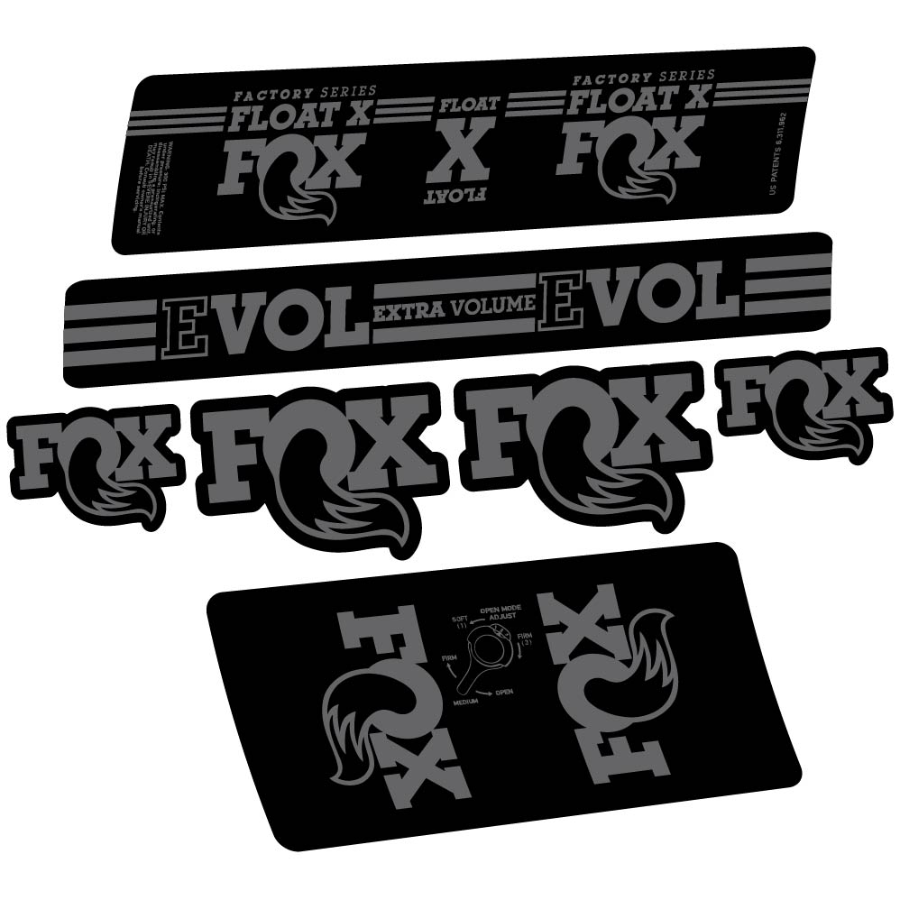 Aufkleber Fox Float X Factory 2016, Stoßdämpfer, Fahrradaufkleber Vinyl