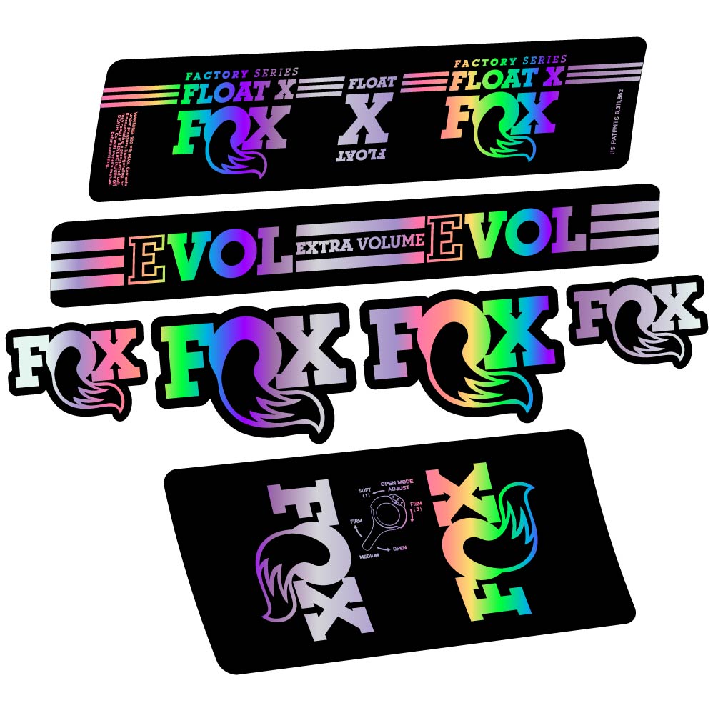 Aufkleber Fox Float X Factory 2016, Stoßdämpfer, Fahrradaufkleber Vinyl