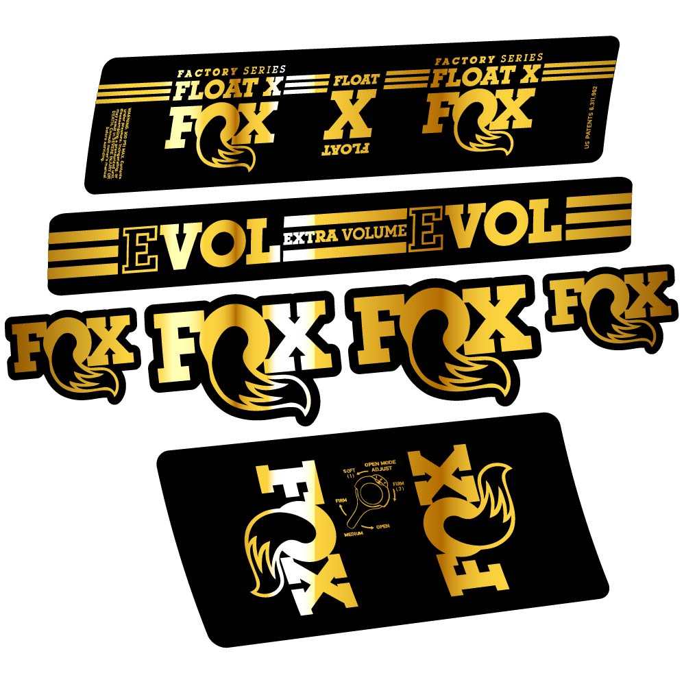 Aufkleber Fox Float X Factory 2016, Stoßdämpfer, Fahrradaufkleber Vinyl