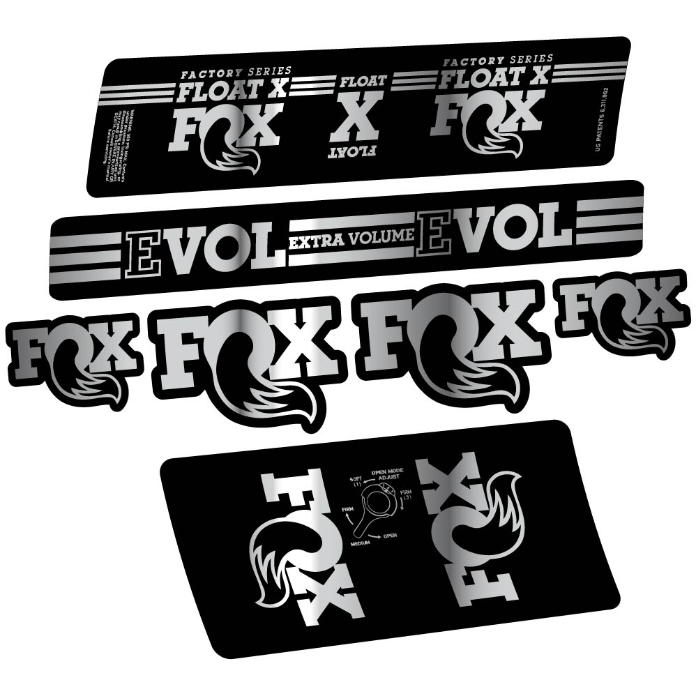 Aufkleber Fox Float X Factory 2016, Stoßdämpfer, Fahrradaufkleber Vinyl