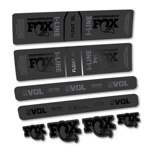 Black decal for Fox Float SL Performance I Line rear shock – bike sticker vinyl