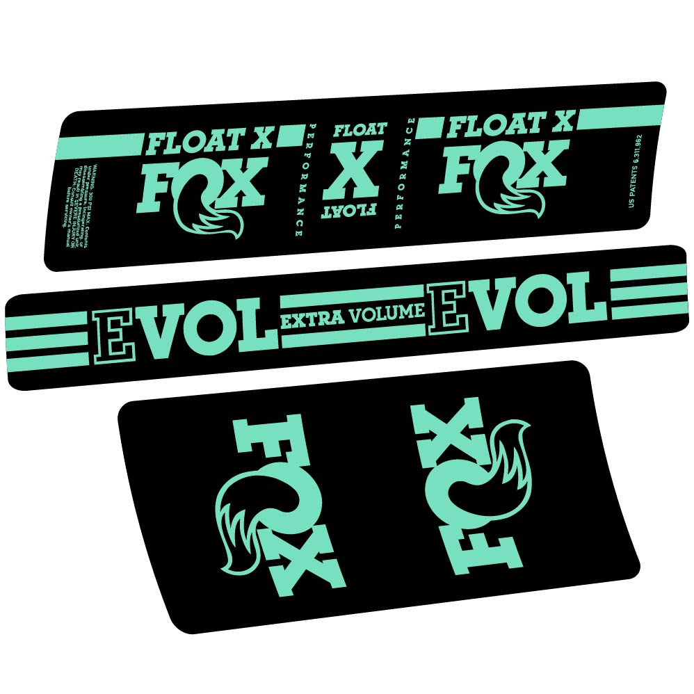 Aufkleber Fox Float X, Stoßdämpfer, Fahrradaufkleber Vinyl
