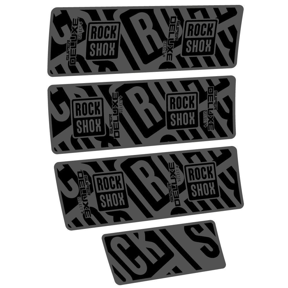 Aufkleber Rock Shox Super Deluxe Select Plus, Stoßdämpfer, Fahrradaufkleber Vinyl