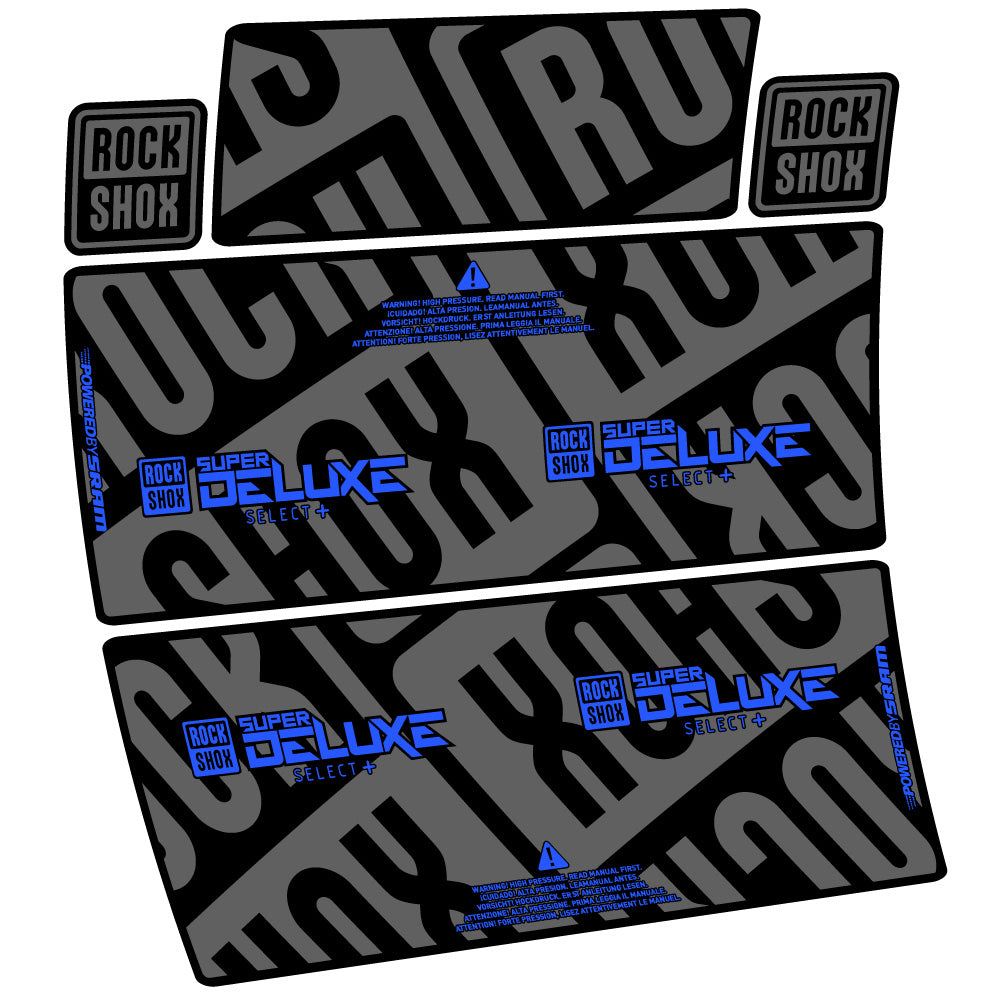 Decal RockShox Super Deluxe Select Plus, Sock Absorber, bike sticker vinyl