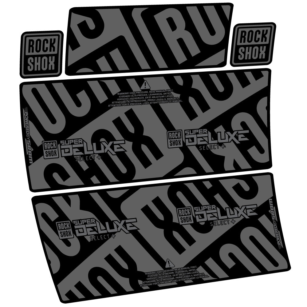 Decal RockShox Super Deluxe Select Plus, Sock Absorber, bike sticker vinyl