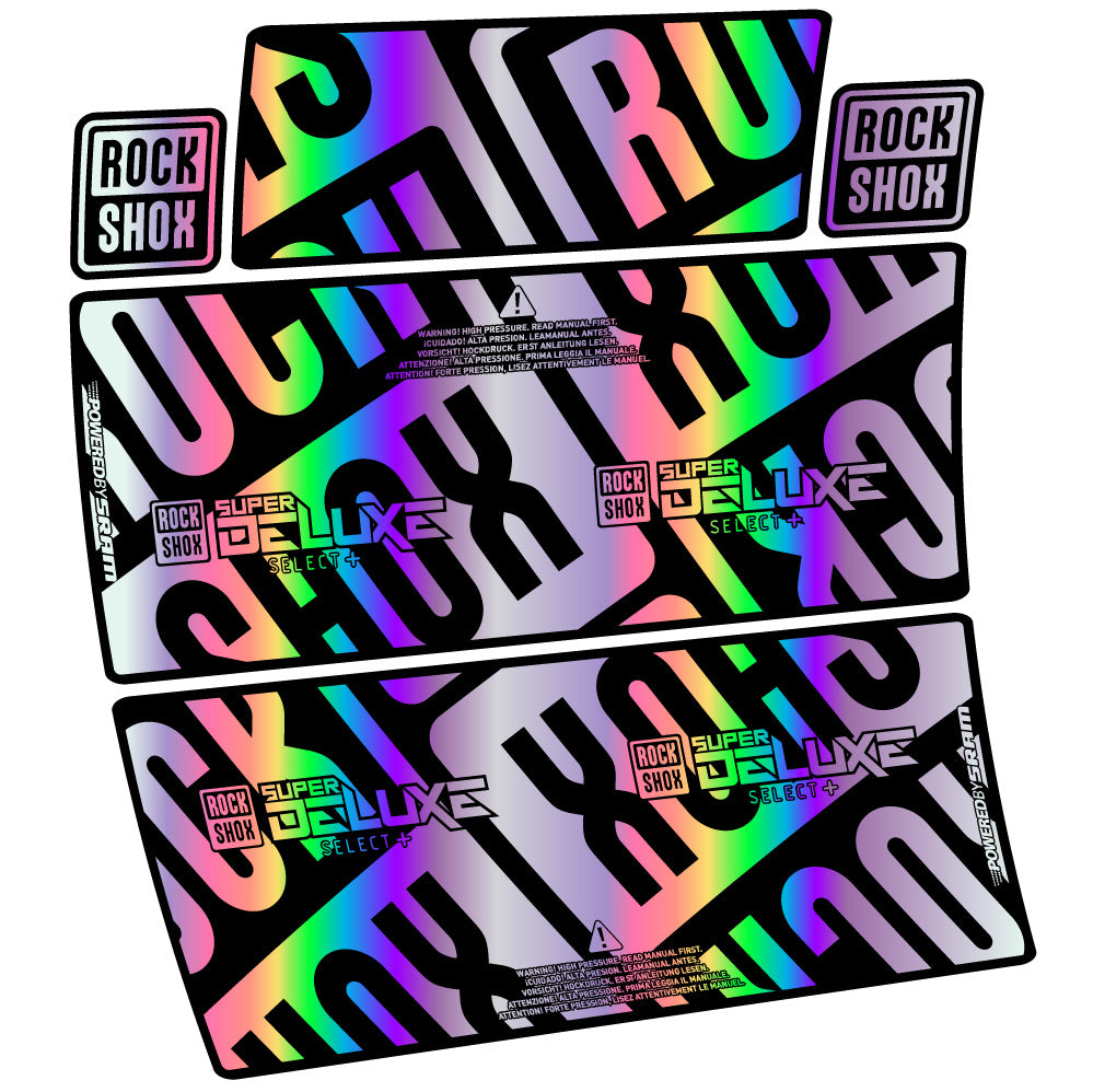Decal RockShox Super Deluxe Select Plus, Sock Absorber, bike sticker vinyl