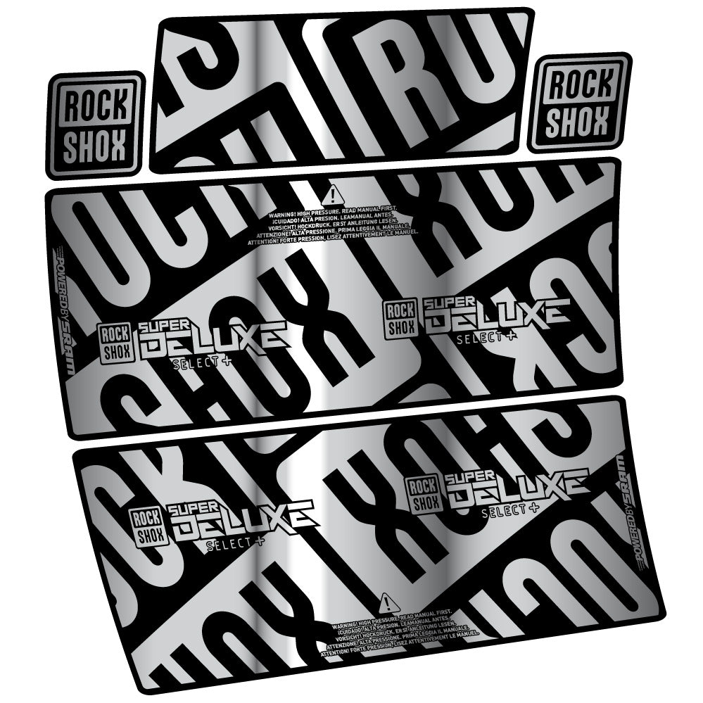 Decal RockShox Super Deluxe Select Plus, Sock Absorber, bike sticker vinyl