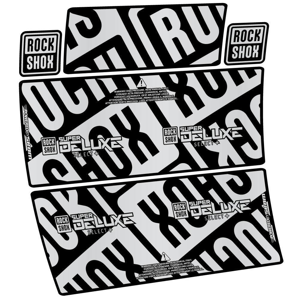Decal RockShox Super Deluxe Select Plus, Sock Absorber, bike sticker vinyl