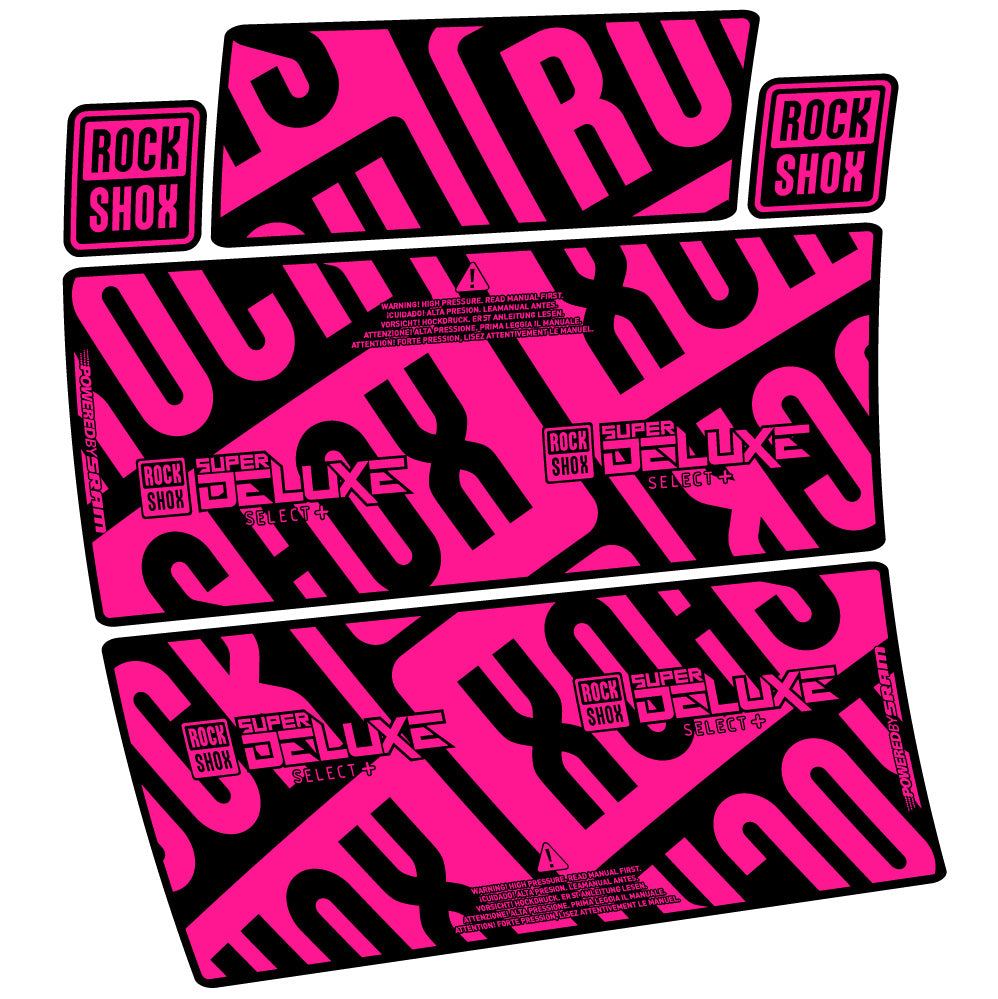 Decal RockShox Super Deluxe Select Plus, Sock Absorber, bike sticker vinyl