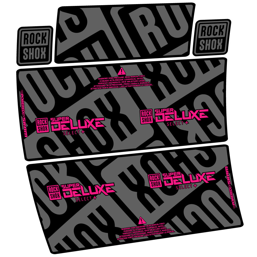 Decal RockShox Super Deluxe Select Plus, Sock Absorber, bike sticker vinyl