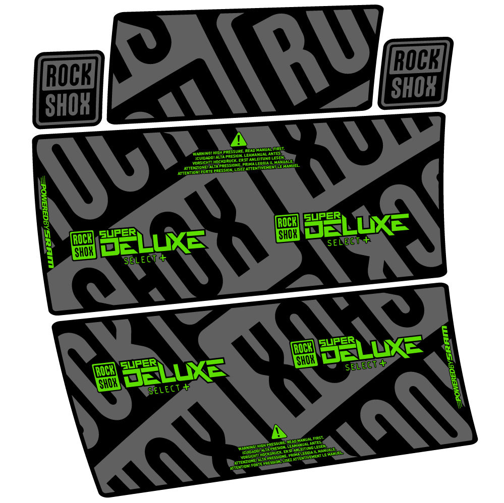 Decal RockShox Super Deluxe Select Plus, Sock Absorber, bike sticker vinyl