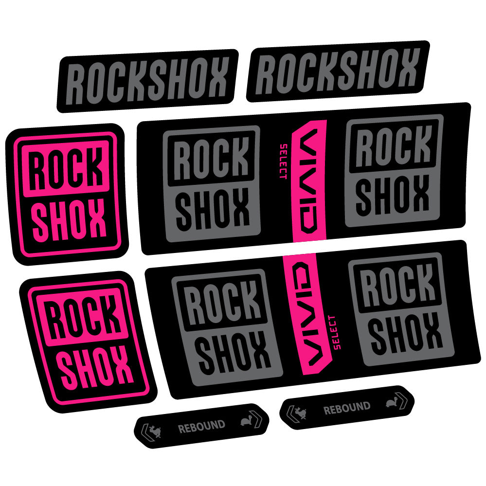 Decal RockShox Vivid Coil Select, Shock Absorber, bike sticker vinyl