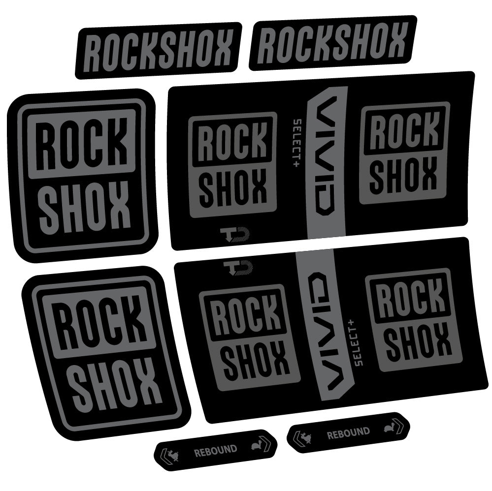 Decal RockShox Vivid Coil Select Plus, Shock Absorber, bike sticker vinyl