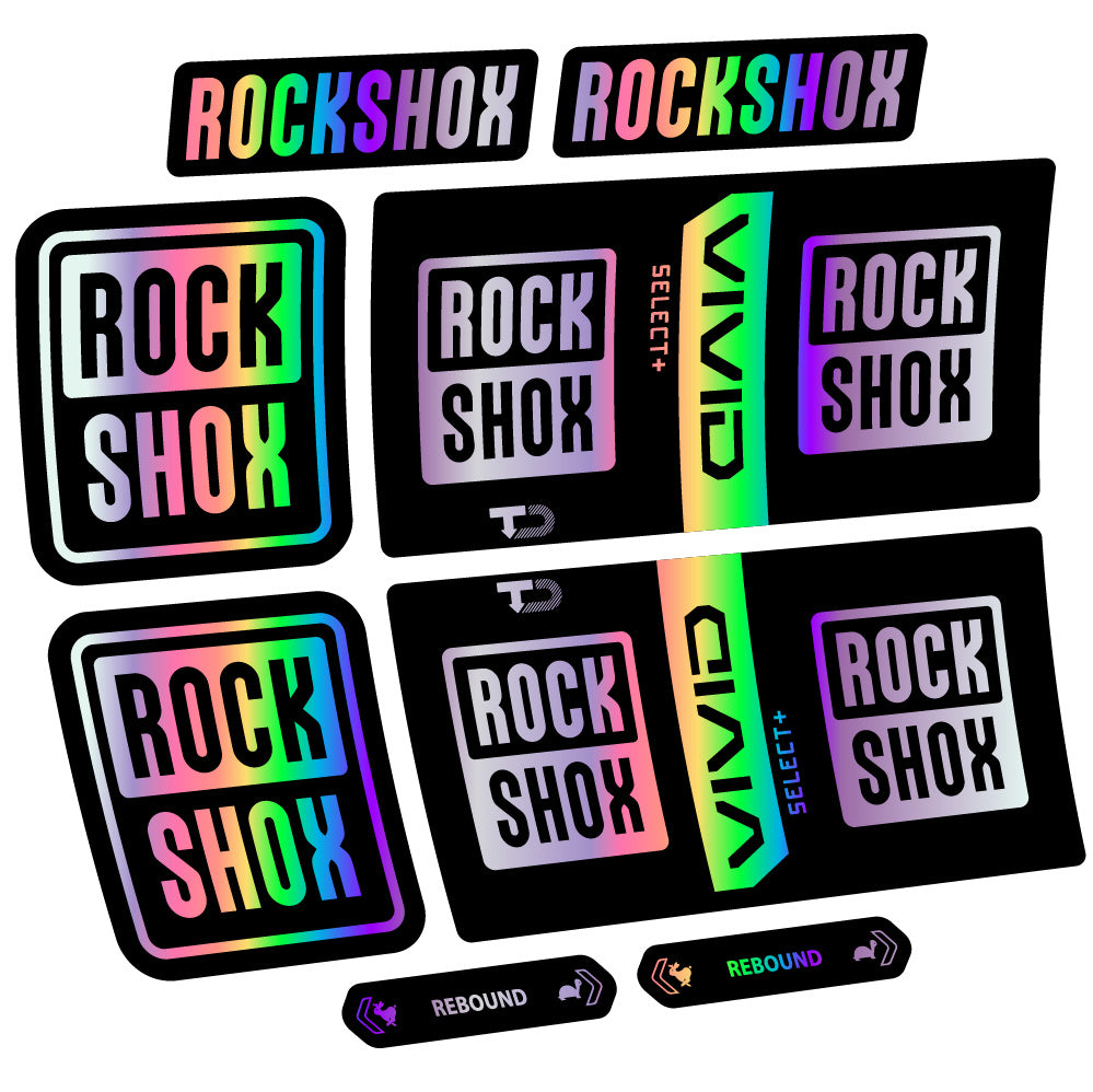 Decal RockShox Vivid Coil Select Plus, Shock Absorber, bike sticker vinyl