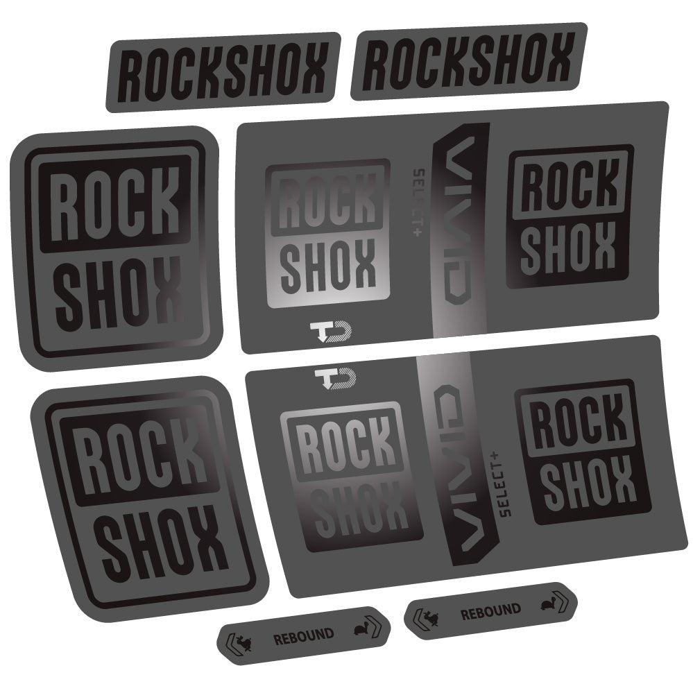 Decal RockShox Vivid Coil Select Plus, Shock Absorber, bike sticker vinyl