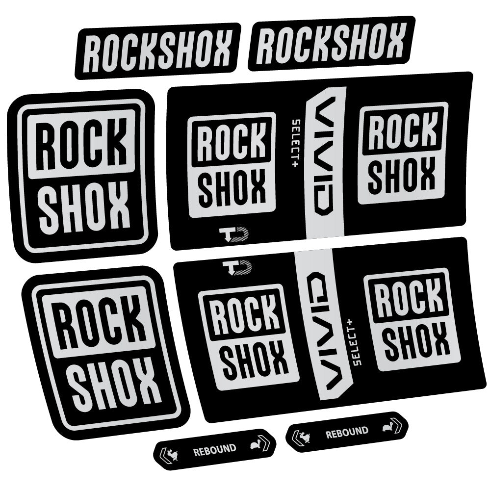 Decal RockShox Vivid Coil Select Plus, Shock Absorber, bike sticker vinyl