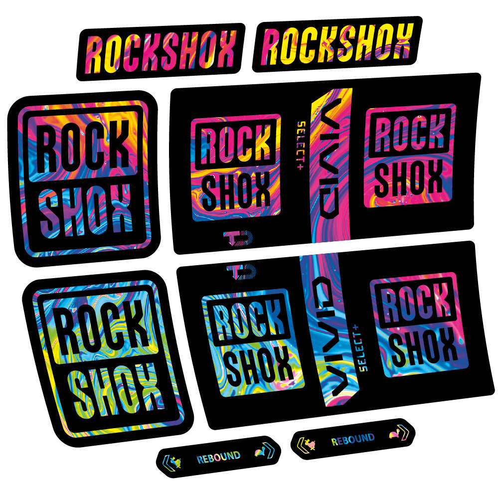 Decal RockShox Vivid Coil Select Plus, Shock Absorber, bike sticker vinyl