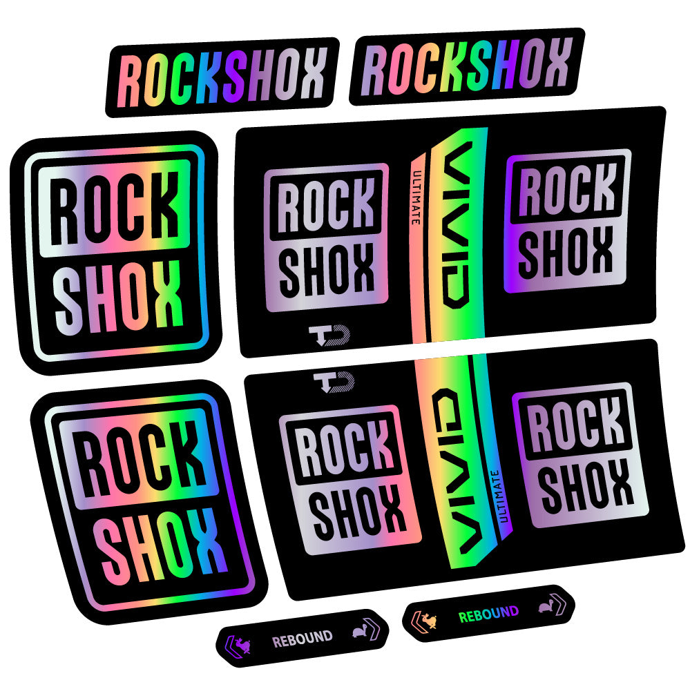 Decal RockShox Vivid Coil Ultimate, Shock Absorber, bike sticker vinyl