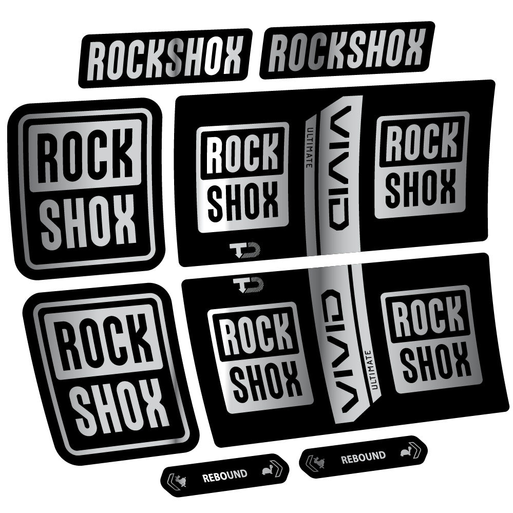 Decal RockShox Vivid Coil Ultimate, Shock Absorber, bike sticker vinyl