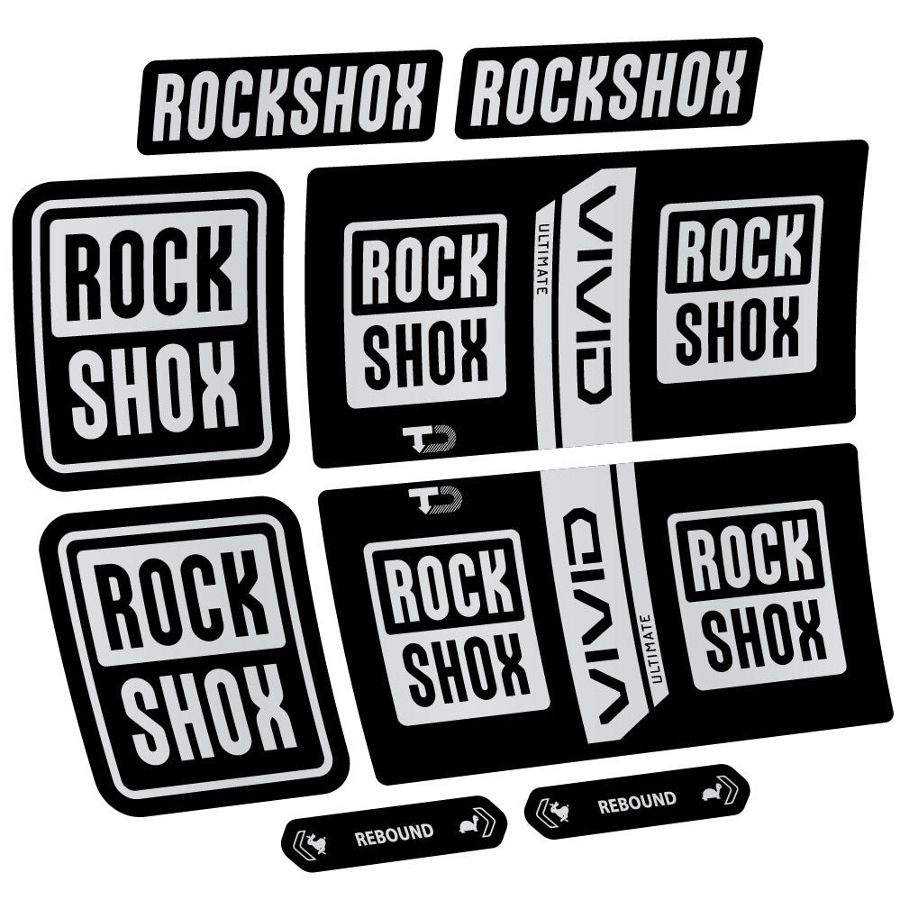 Decal RockShox Vivid Coil Ultimate, Shock Absorber, bike sticker vinyl